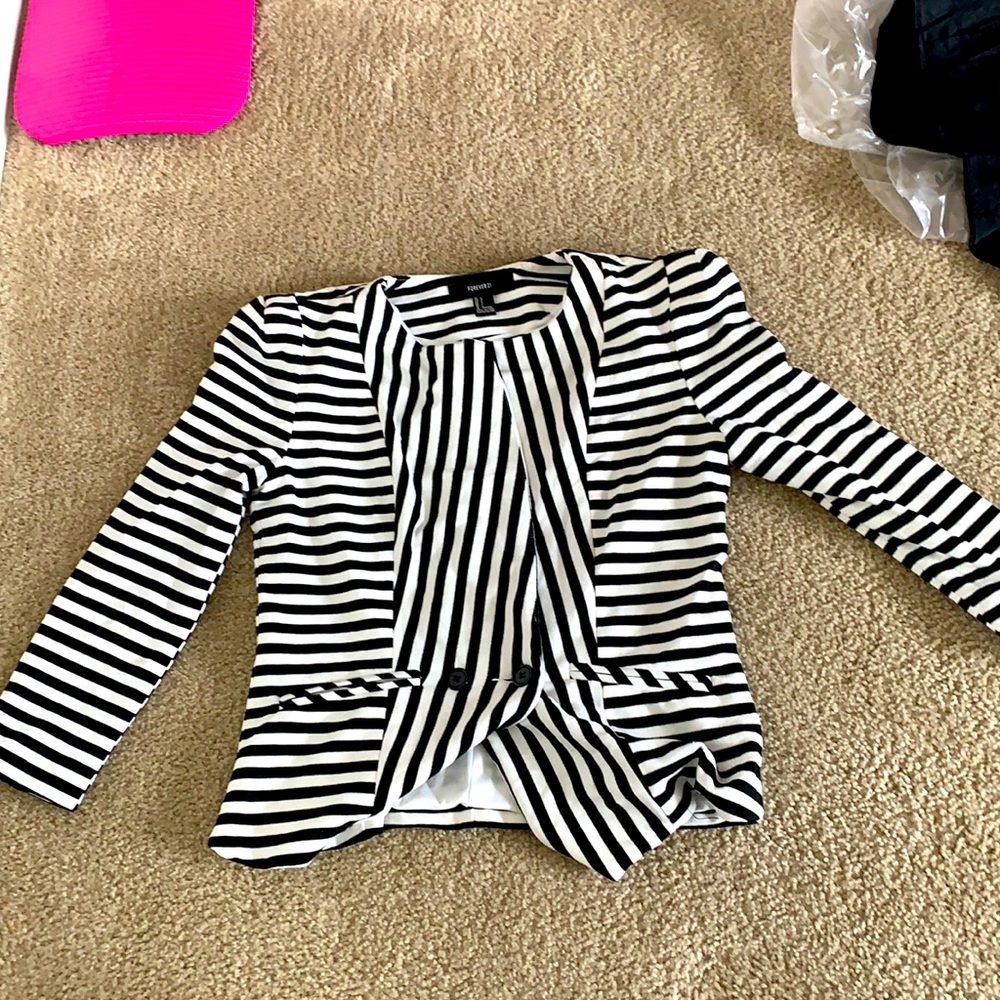 Forever 21 Striped Blazer